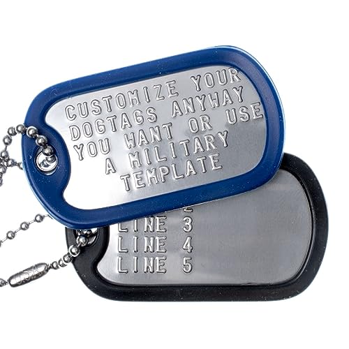 Custom Dog Tags for Pets, Military, Medical use