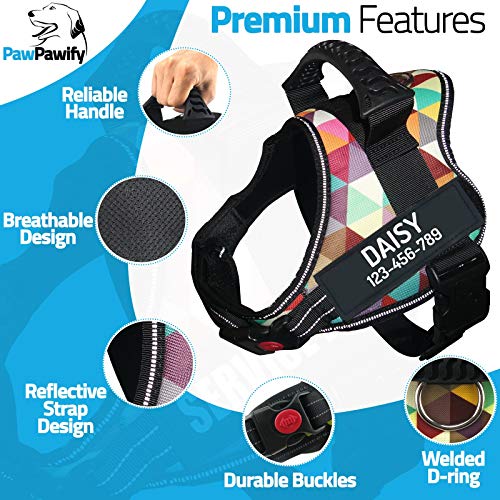 PawPawify Personalized No Pull Dog Harness - Color Grid