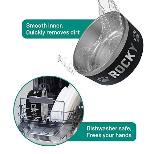 Custom Stainless Steel Non Slip Personalized Dog Bowl