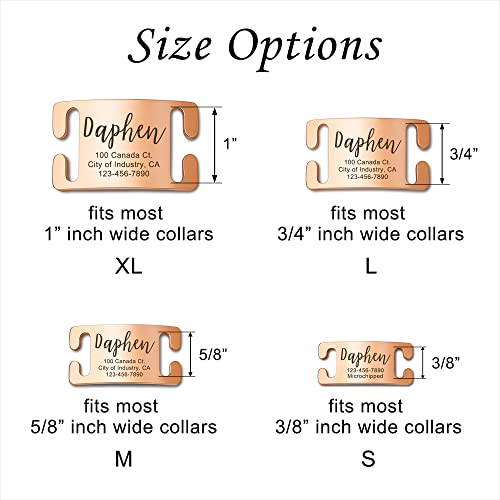 Engraved Silent Pet ID Tags - Customizable Stainless Steel