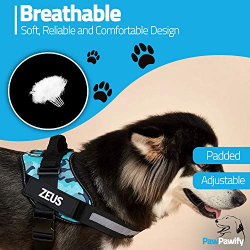 Personalized No-Pull Dog Harness with Name and Phone