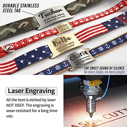 Personalized Stainless Steel Slide-On Pet ID Tags