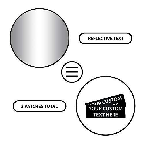 Custom Reflective Patch Set for Dog Vest or Collar