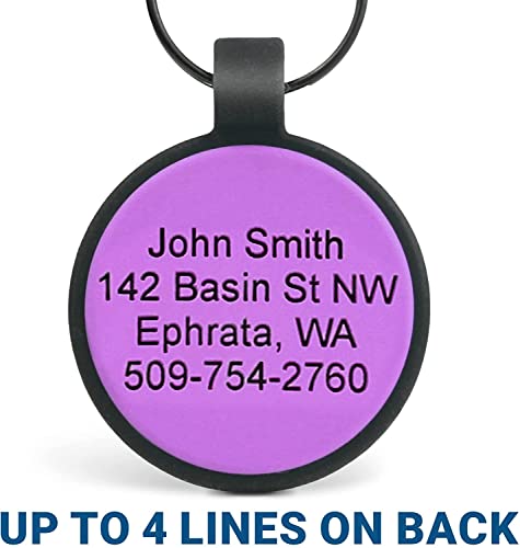 Custom Funny Wine Design Silicone Pet Tags