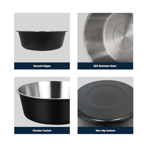 Personalized Stainless Steel Dog Bowl - Engraved with Breeds