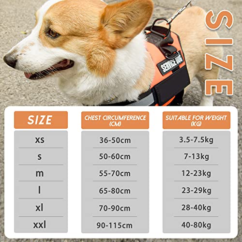 Customizable Service Dog Harness for Small Dogs, Pink