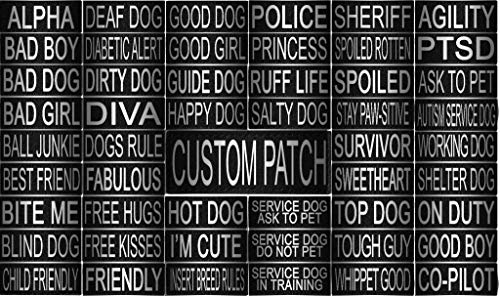 Custom Reflective Patch Set for Dog Vest or Collar