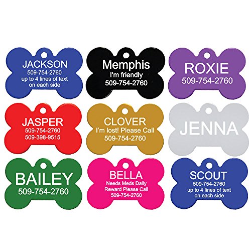 GoTags Personalized Pet ID Tags with Glow Silencer