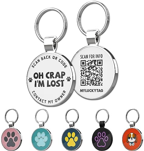 MYLUCKYTAG Custom QR Code Pet ID Tags