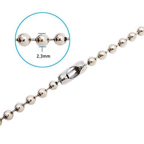 Personalized Military Dog Tag with Stainless Steel Ball Chain