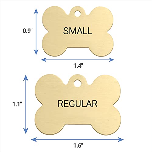 Custom Pet ID Tags, Brass, Engraved, Various Shapes