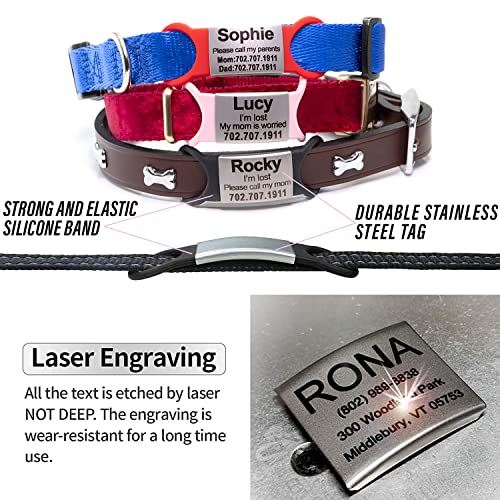 Custom Slide On ID Tag for Pets - Personalized