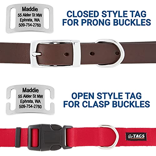 Custom Stainless Steel Slide-On Pet Collar Tags