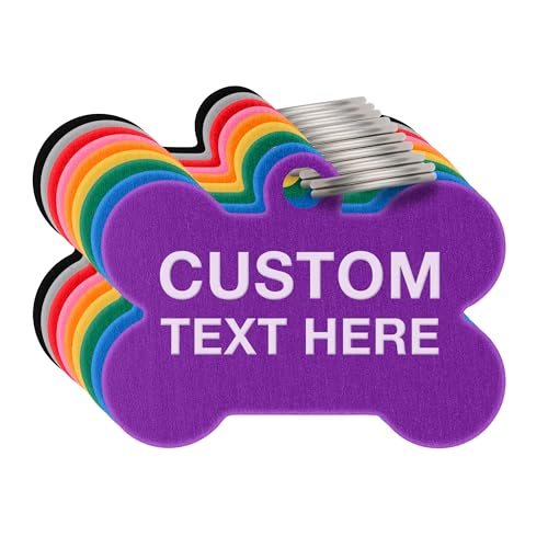 Personalized Pet ID Tag in Various Shapes/Colors | USA-made