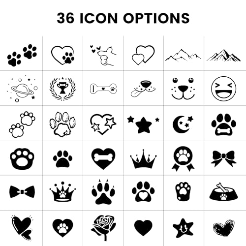 Glittery Stainless Steel Pet ID Tags, Personalized & Engraved