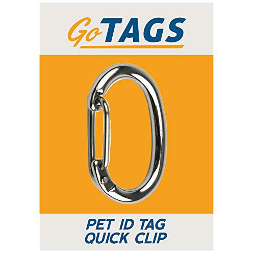 Stainless Steel Pet ID Clip for Easy Collar Exchange