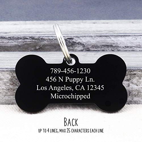 Personalized Stainless Steel Pet ID Tag with Mountain Design