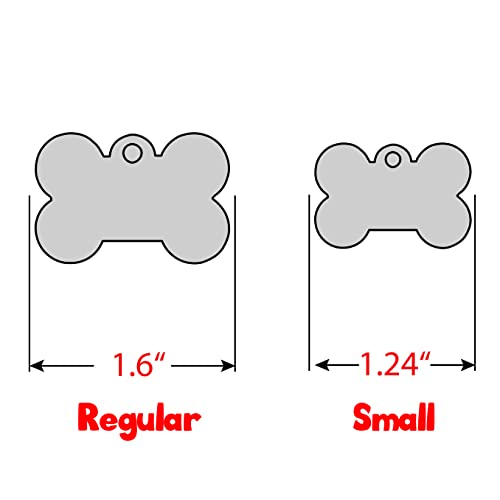 Custom Deep Engraved Stainless Steel Pet ID Bone