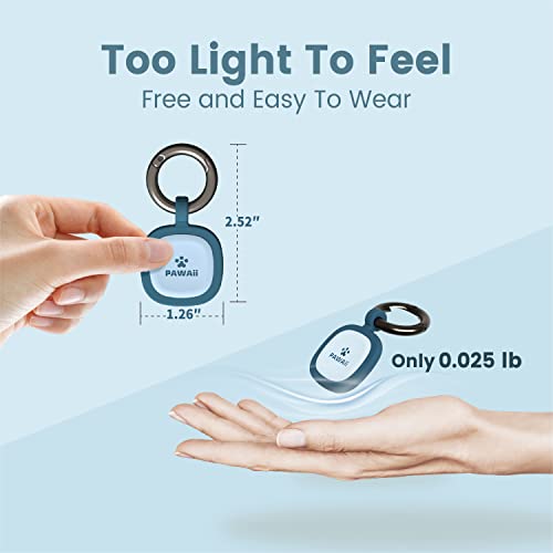 Pawaii Silent Silicone Dog ID Tag, Customizable Online Profile