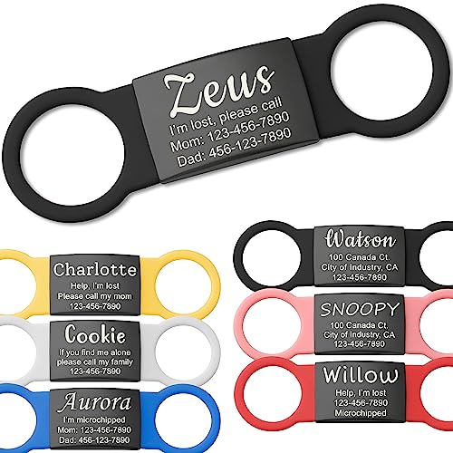 Black Stainless Steel Pet ID Tag - Customized