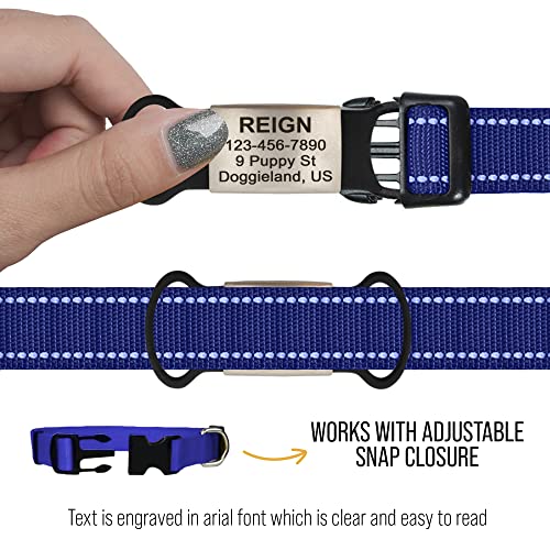 Custom Slide-On Pet ID Tags - Personalized and Silent