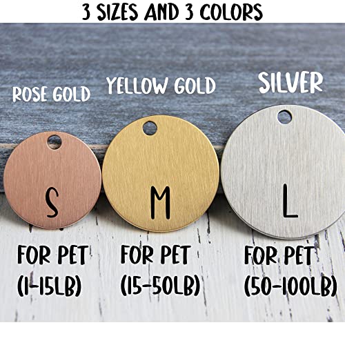 Personalized Stainless Steel Pet ID Tags - Various Designs