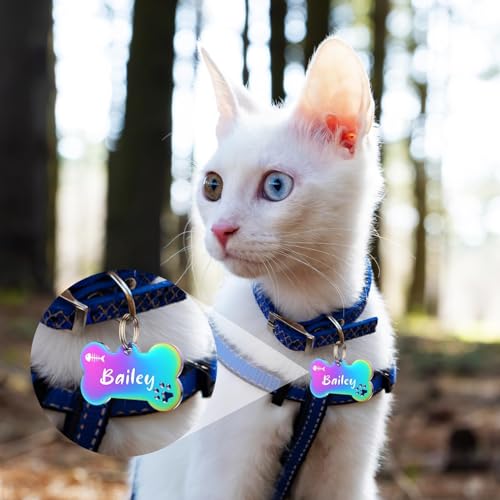 YEHANTI Personalized Engraved Stainless Steel Pet Dog Tags