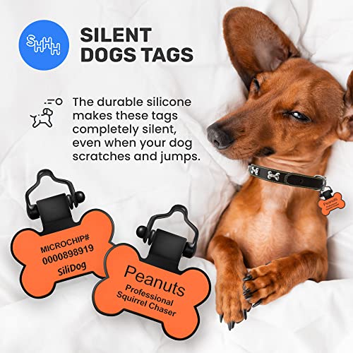 Customized Engraved Silicone ID Pet Tag - Blue