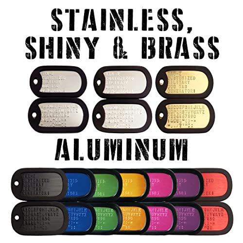 Military Dog Tags - Customized Stainless Steel Chains