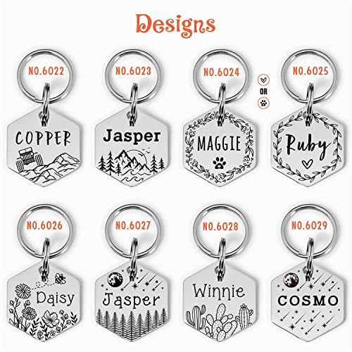 Personalized Double-Sided Stainless Steel Pet ID Tags