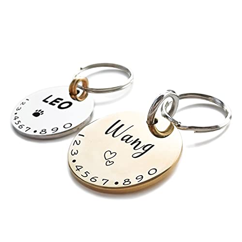 Personalized Pet ID Tags with Engraved Symbols