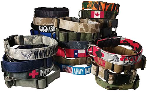 Custom 1" Dog Collars with Logo - 35 Fabrics!