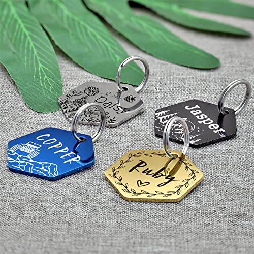 Personalized Double-Sided Stainless Steel Pet ID Tags