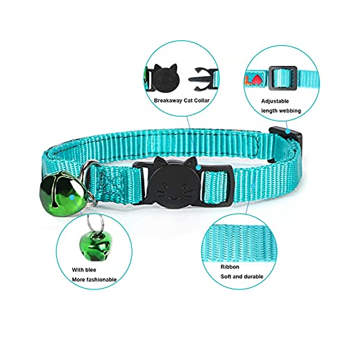 Personalized Embroidered Breakaway Cat Collar with Bell
