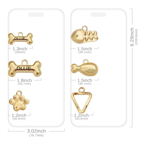 Stylish Personalized MEMOPAW Double-Sided Pet Tags