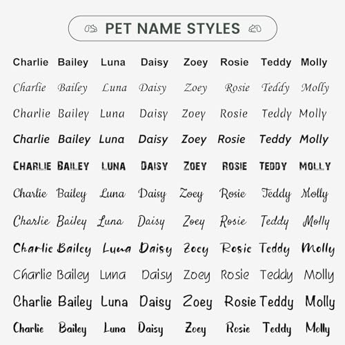 YEHANTI Personalized Engraved Stainless Steel Pet Dog Tags