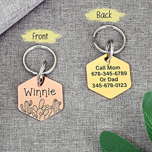 Personalized Double-Sided Stainless Steel Pet ID Tags