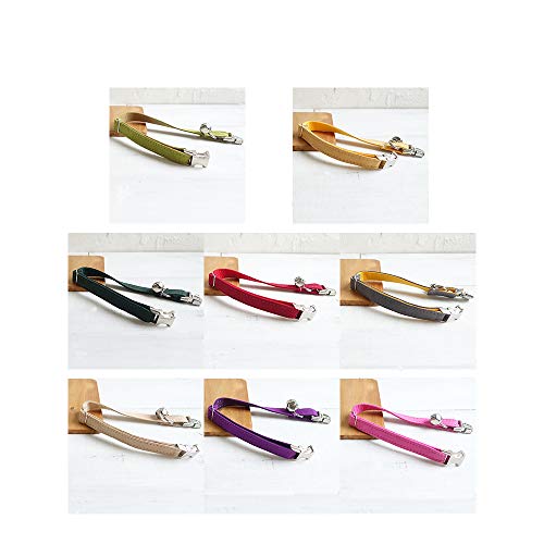 Customizable Cat Collar with Engraved Name Plate (Velvet)