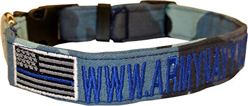 Custom 1" Dog Collars with Logo - 35 Fabrics!