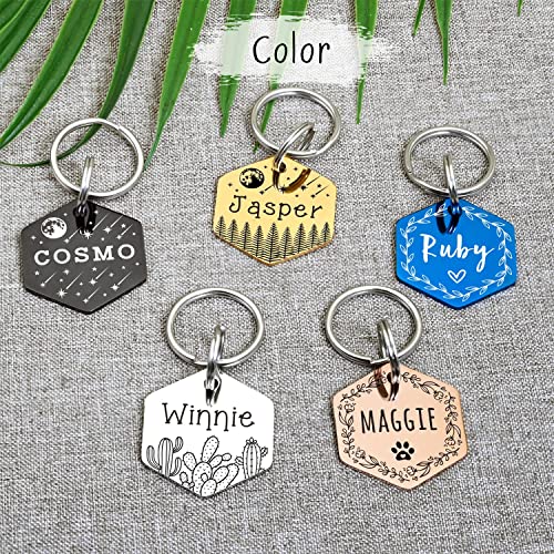 Personalized Double-Sided Stainless Steel Pet ID Tags