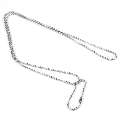 Personalized Dog Tags with Ball Chain and Silencers