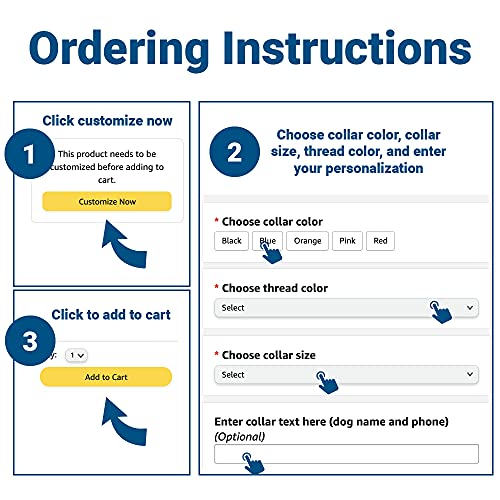 Personalized Dog Collar with Metal Buckle & Pet Name