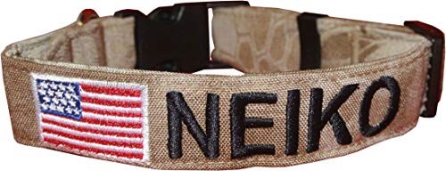 Custom 1" Dog Collars with Logo - 35 Fabrics!