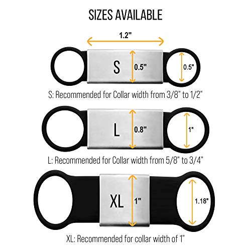 Personalized Slide-On Pet ID Tag - Fancy, Silent