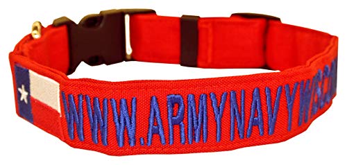 Custom 1" Dog Collars with Logo - 35 Fabrics!