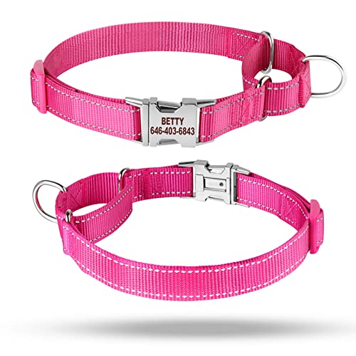 Custom Reflective Martingale Collar with Personalized Embroidery