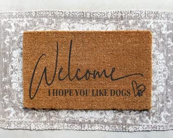Personalized Dog Welcome Mat for Pet Lovers