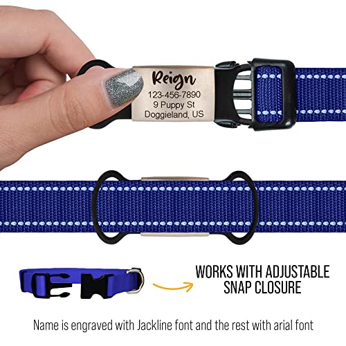 Personalized Slide-On Pet ID Tag - Fancy, Silent