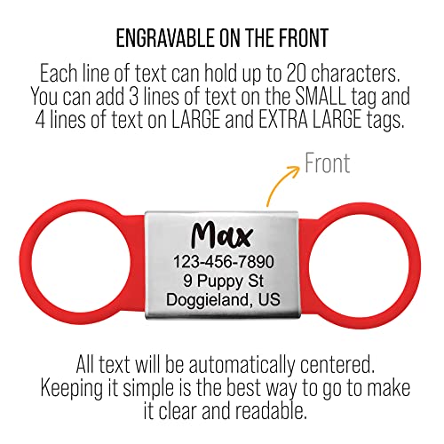 Personalized Slide-On Pet ID Tag - Fancy, Silent