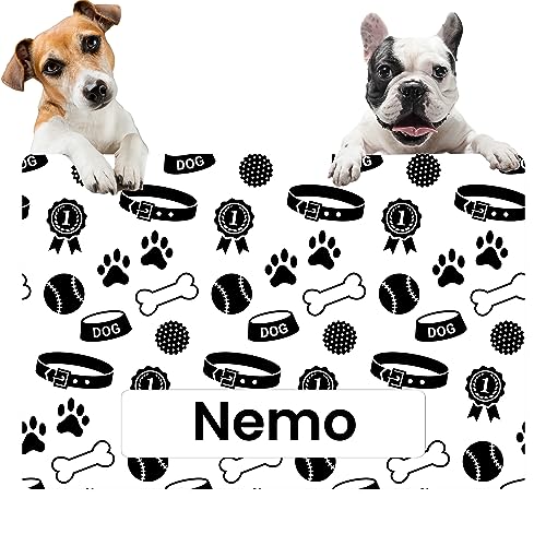 Personalized Pet Food Mat with Non-Slip Rubber